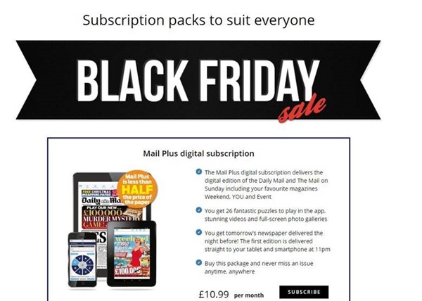 Daily Mail Black Friday